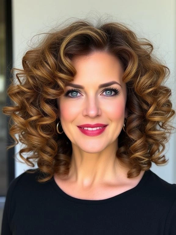 25 Chic & Elegant Spring Hairstyles for Women Over 50 11 Voluminous Curls