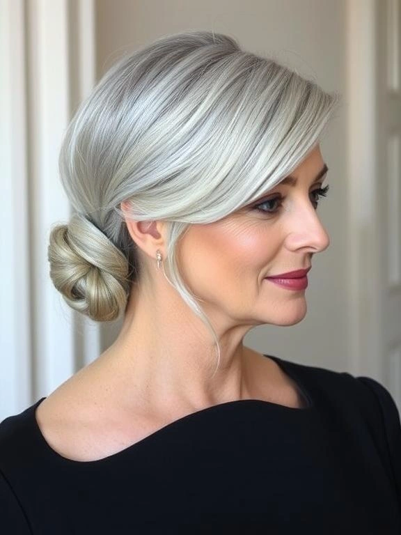 25 Chic & Elegant Spring Hairstyles for Women Over 50 17 Elegant Chignon