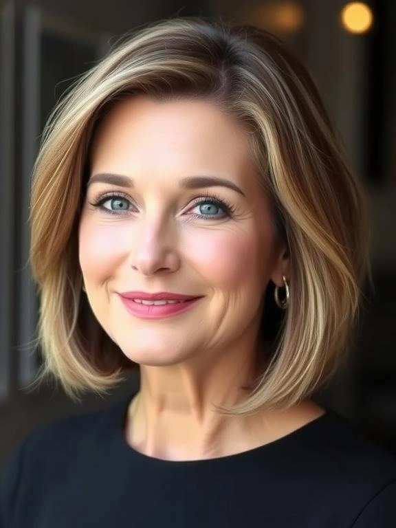 25 Chic & Elegant Spring Hairstyles for Women Over 50 4 Classic French Bob