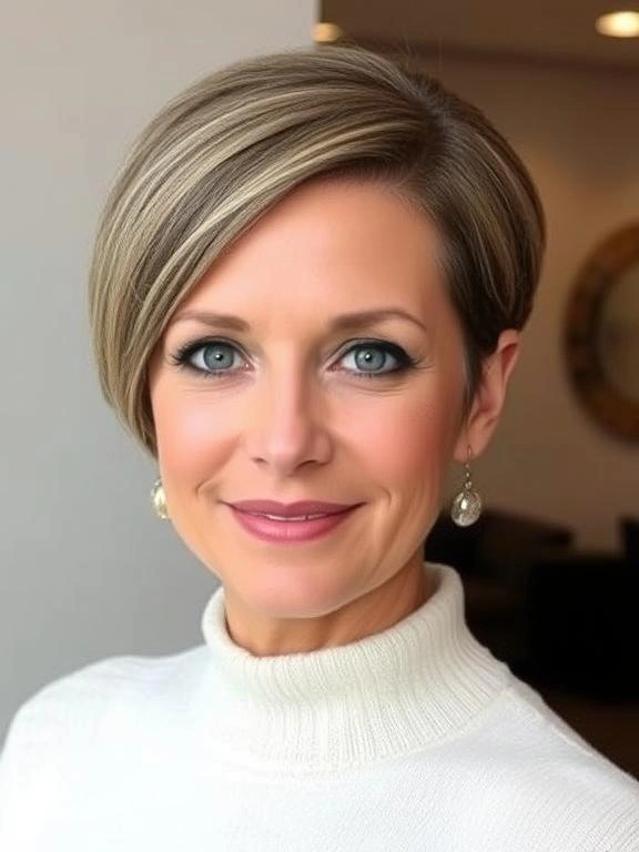 25 Chic & Elegant Spring Hairstyles for Women Over 50 5 Sleek Short Crop