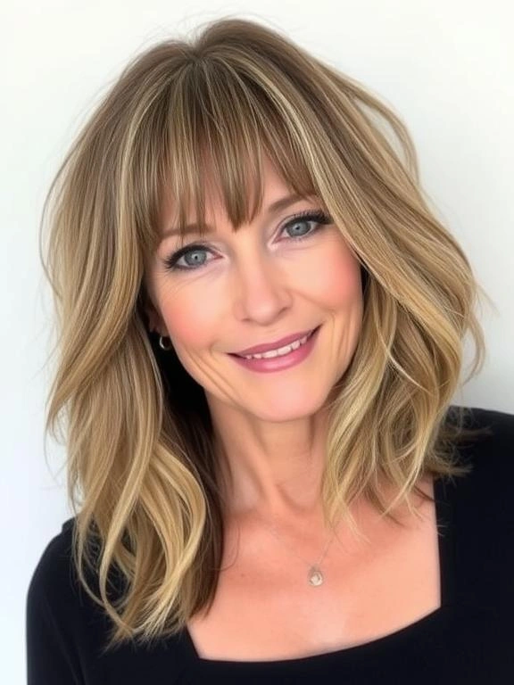 25 Chic & Elegant Spring Hairstyles for Women Over 50 8 Soft Layered Lob