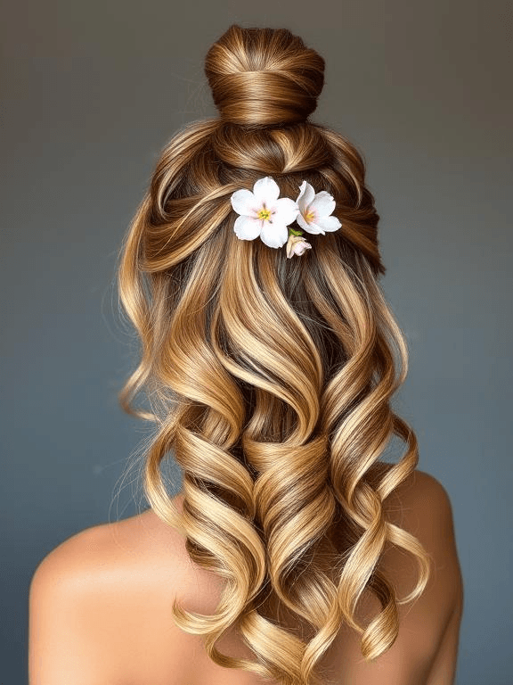 25 Elegant Prom Hairstyles for Medium-Length Hair: Stylish Ideas to Shine on Your Big Night 38 Voluminous ponytail with loose waves for prom.