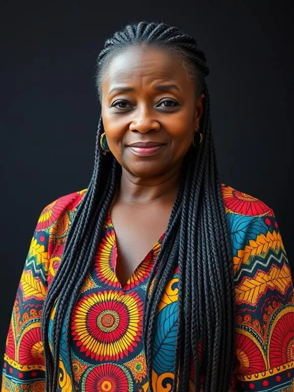 30 Gorgeous Hairstyles for Black Women Over 50: Timeless & Stunning Looks 16 Box Braids