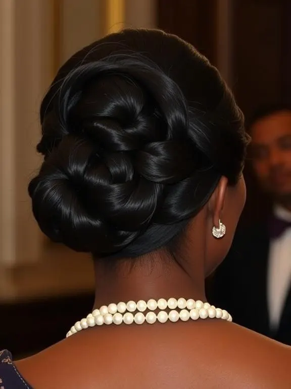 30 Gorgeous Hairstyles for Black Women Over 50: Timeless & Stunning Looks 23 French Roll