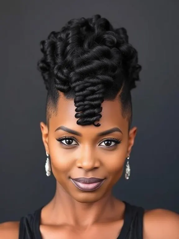 30 Gorgeous Hairstyles for Black Women Over 50: Timeless & Stunning Looks 26 Mohawk Styles