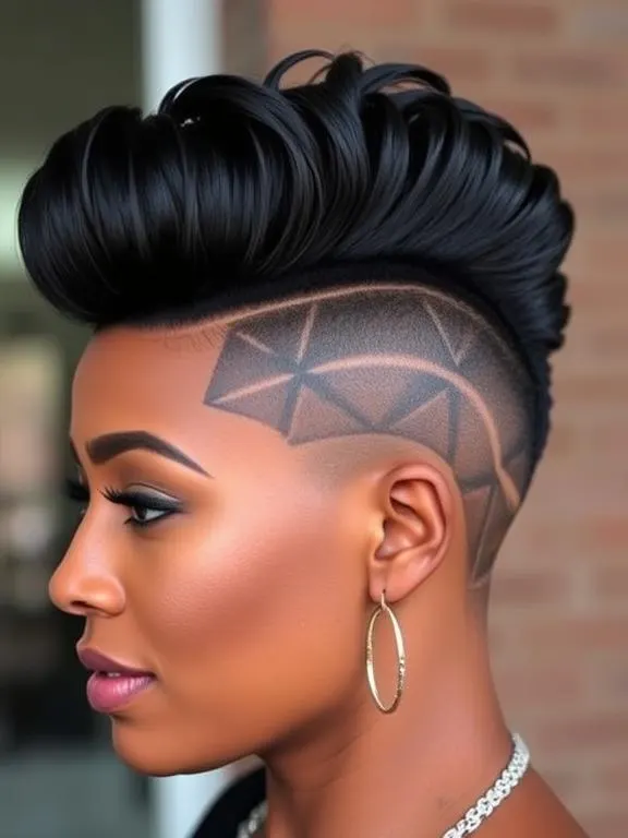 30 Gorgeous Hairstyles for Black Women Over 50: Timeless & Stunning Looks 27 Undercut Designs