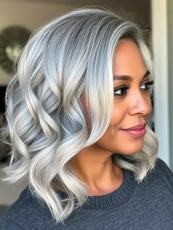 30 Gorgeous Hairstyles for Black Women Over 50: Timeless & Stunning Looks 28 Gray & Silver Hair