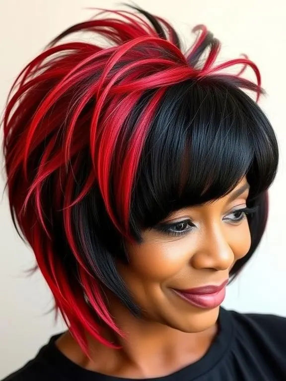 30 Gorgeous Hairstyles for Black Women Over 50: Timeless & Stunning Looks 29 Two-Tone Hair