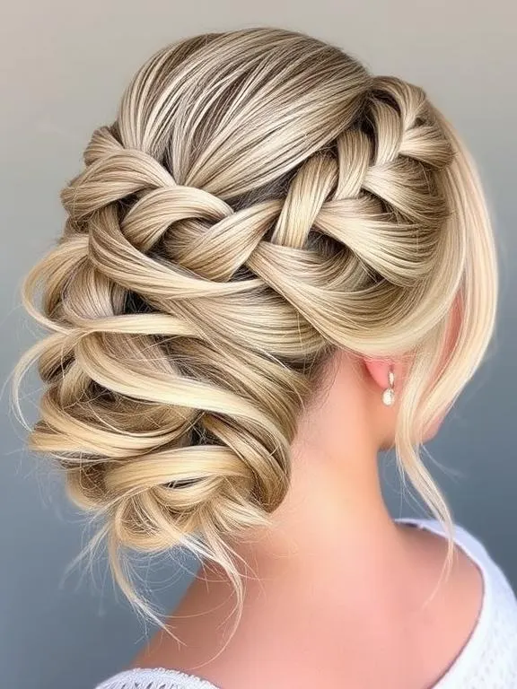 20 Stunning Hairstyles for Thin Fine Hair: Ideas to Boost Volume and Texture 20 Crown braid updo.