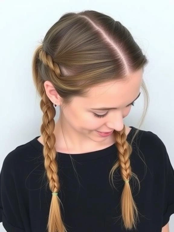The 25 “No Effort” Hairstyle Trend That’s All Over Social Media 11 Braided Pigtails