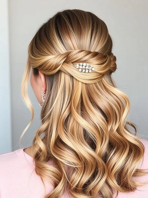 The 25 “No Effort” Hairstyle Trend That’s All Over Social Media 7 Half-Up, Half-Down