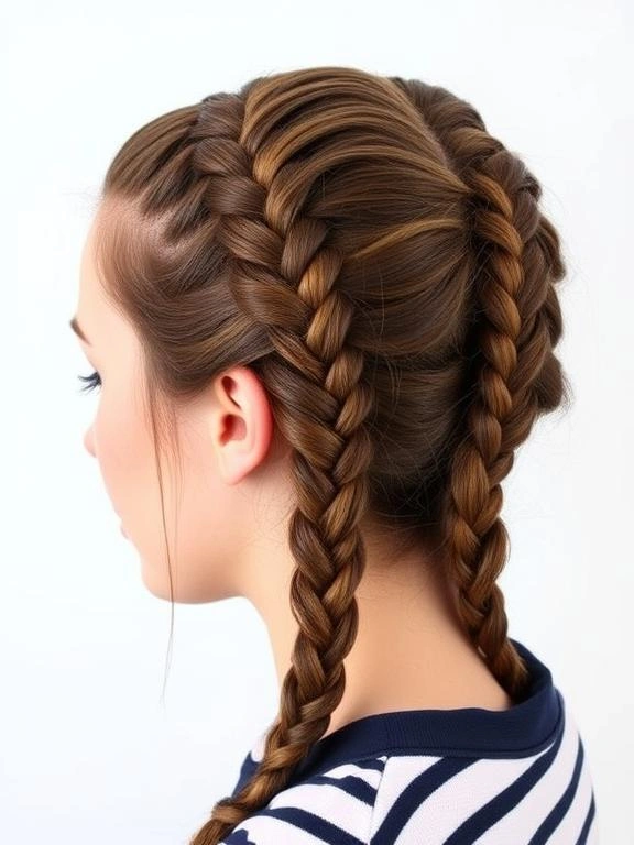 25 Gorgeous Spring Hairstyles for Long Hair to Try This Season 17 Double Dutch Braids