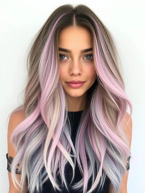 25 Gorgeous Spring Hairstyles for Long Hair to Try This Season 20 Pastel Hair Streaks