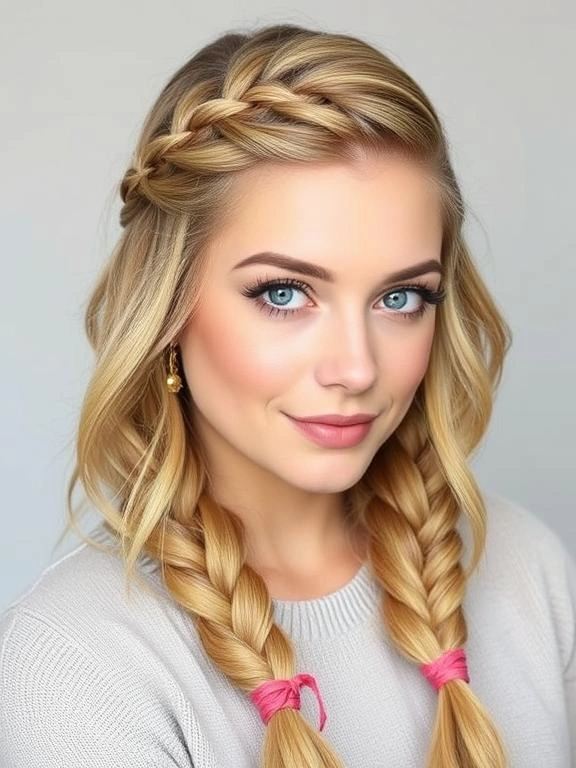25 Braided Beauties: Trendy Braids for Spring 2 Classic Three-Strand Braid