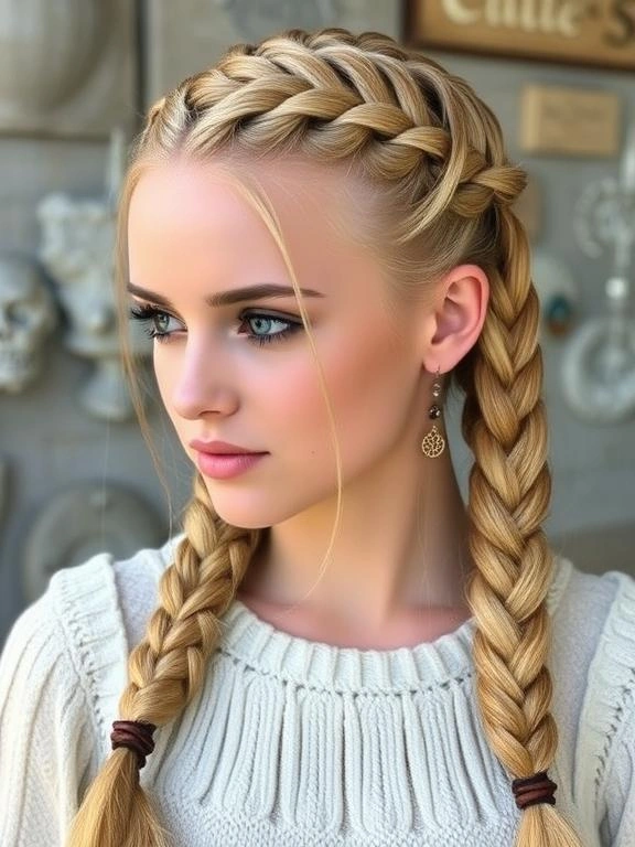 25 Braided Beauties: Trendy Braids for Spring 18 Viking Braids