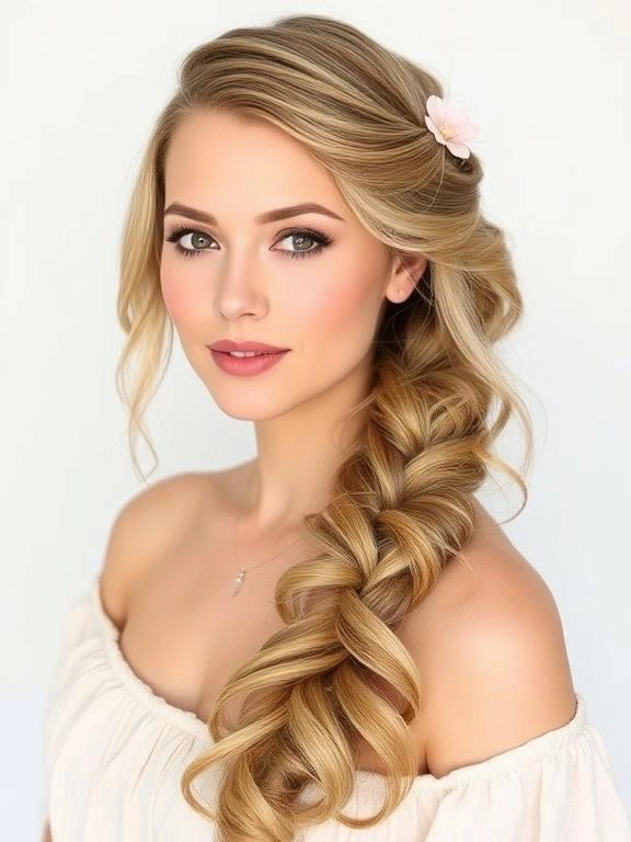25 Braided Beauties: Trendy Braids for Spring 8 Side-Swept Braid
