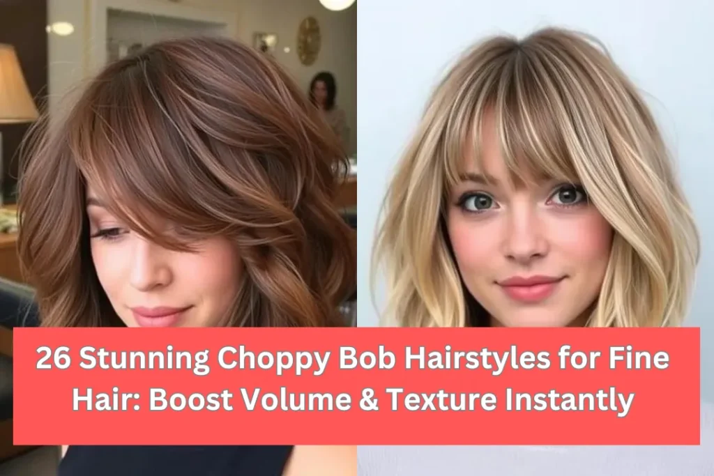 26 Stunning Choppy Bob Hairstyles for Fine Hair: Boost Volume & Texture Instantly 1 Choppy Bob Hairstyles