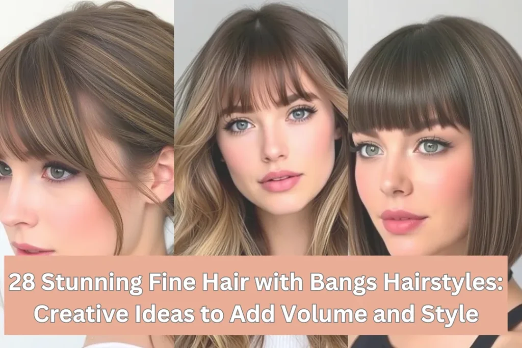 28 Stunning Fine Hair with Bangs Hairstyles: Creative Ideas to Add Volume and Style 1 Fine Hair with Bangs Hairstyles