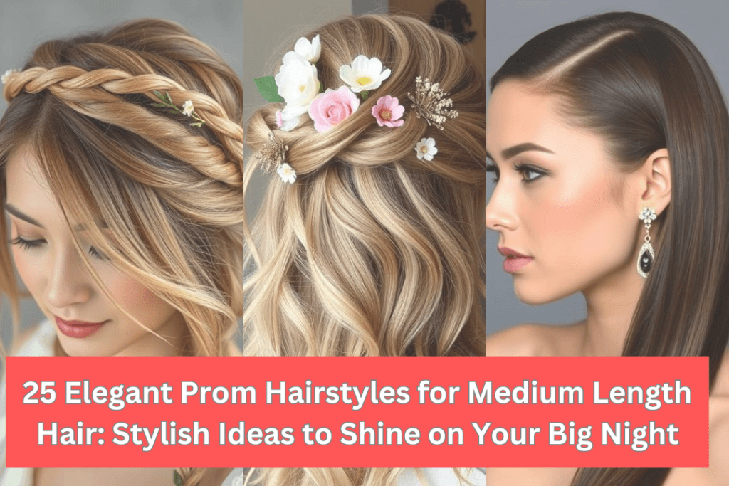 25 Elegant Prom Hairstyles for Medium-Length Hair: Stylish Ideas to Shine on Your Big Night 27 Elegant Prom Hairstyles for Medium-Length Hair