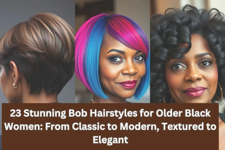 bob hairstyles for older black women
