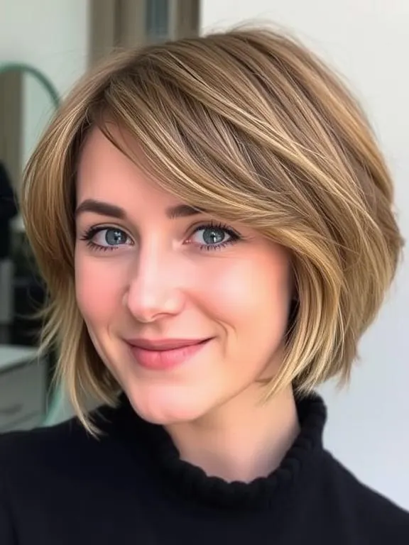 28 Stunning Fine Hair with Bangs Hairstyles: Creative Ideas to Add Volume and Style 19 Textured Bob with Side-Swept Bangs