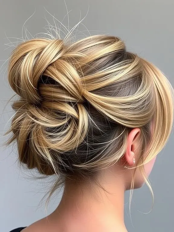28 Stunning Fine Hair with Bangs Hairstyles: Creative Ideas to Add Volume and Style 20 Side-Swept Bangs with a Messy Bun