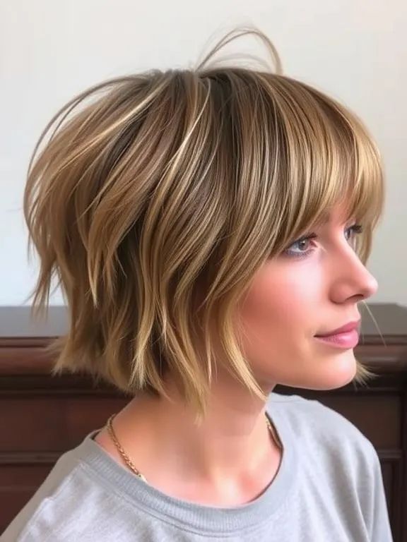 28 Stunning Fine Hair with Bangs Hairstyles: Creative Ideas to Add Volume and Style 21 Short Shag Cut with Wispy Bangs
