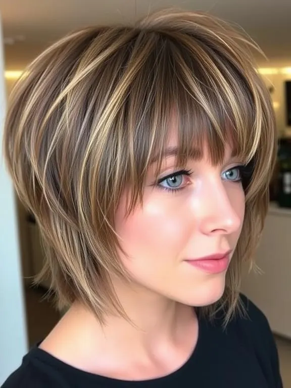 28 Stunning Fine Hair with Bangs Hairstyles: Creative Ideas to Add Volume and Style 22 Medium-Length Shag with Feathered Bangs