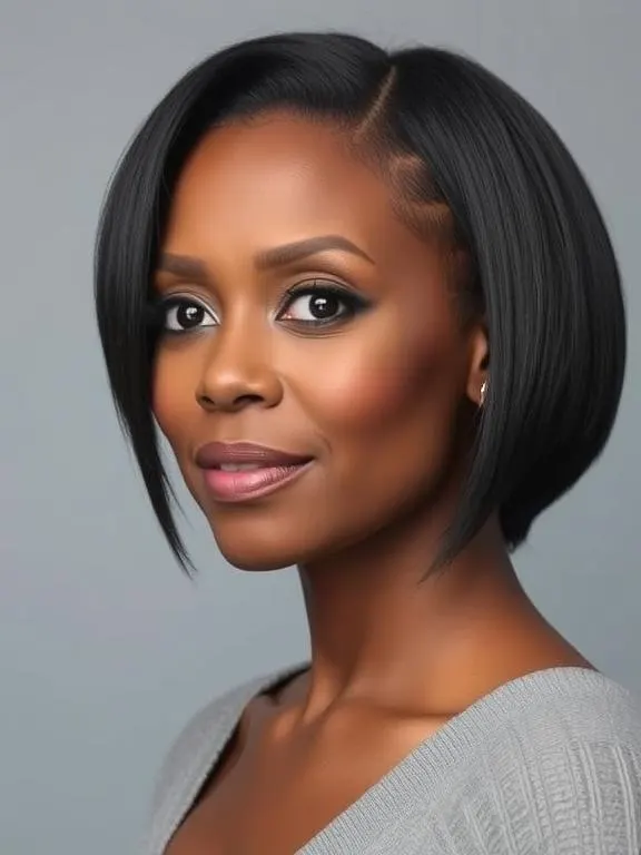 23 Stunning Bob Hairstyles for Older Black Women: From Classic to Modern, Textured to Elegant 11 Asymmetrical Bob