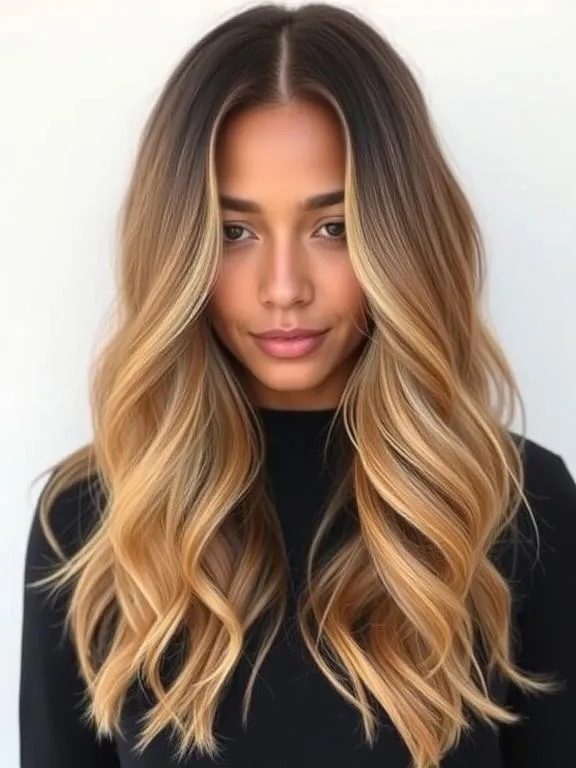 33 Gorgeous Hair Color Ideas for Brown Skin: Stunning Shades to Try Now 4 Caramel Balayage