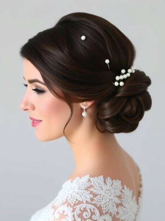 27 Breathtaking Summer Wedding Hairstyles: Find Your Perfect Bridal Look 2 Elegant low chignon with soft, face-framing waves.