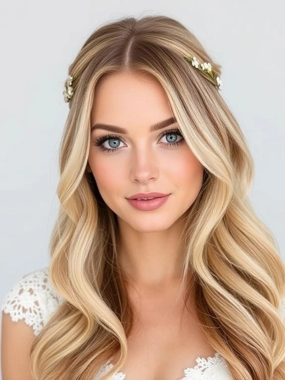 27 Breathtaking Summer Wedding Hairstyles: Find Your Perfect Bridal Look 11 Loose Waves with Floral Accents.