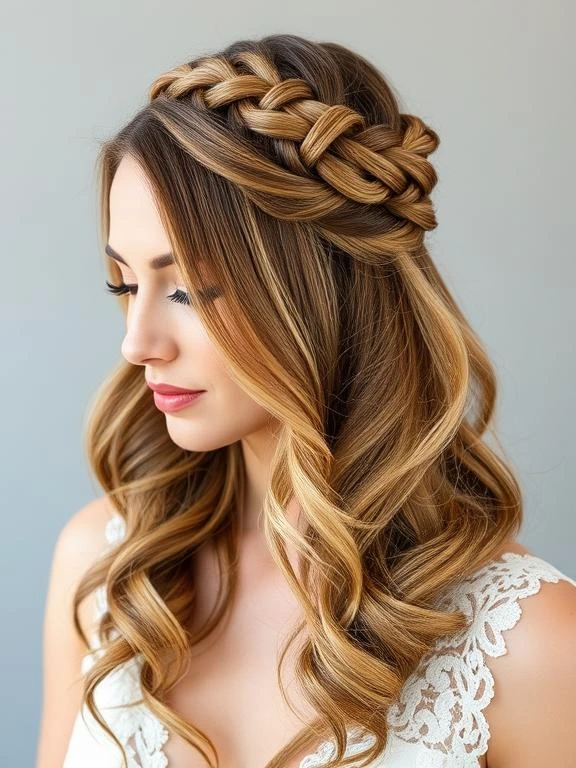 27 Breathtaking Summer Wedding Hairstyles: Find Your Perfect Bridal Look 16 Waterfall Braid with Loose Waves