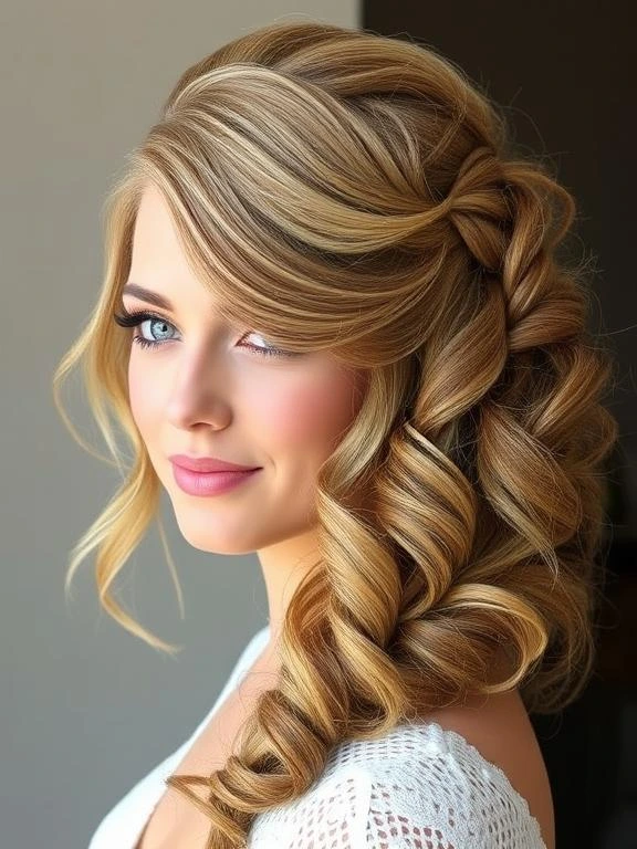 27 Breathtaking Summer Wedding Hairstyles: Find Your Perfect Bridal Look 18 Braided Side Sweep