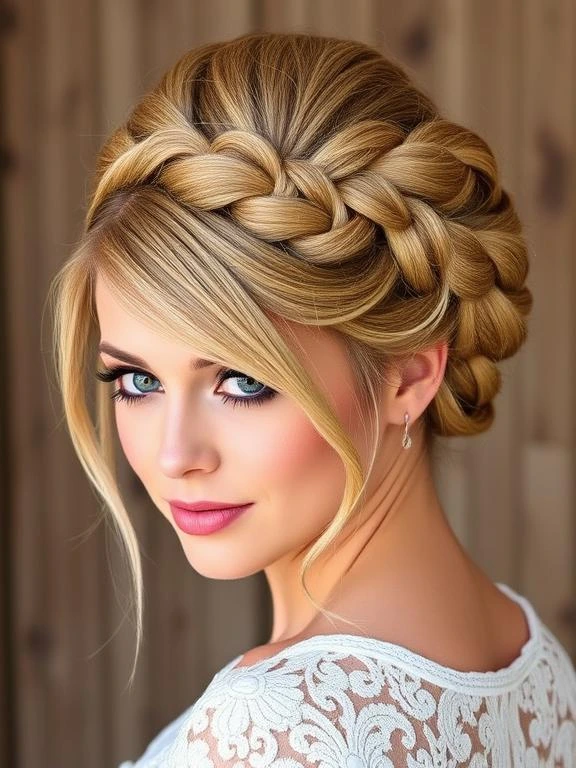 27 Breathtaking Summer Wedding Hairstyles: Find Your Perfect Bridal Look 21 Fishtail Braid Updo