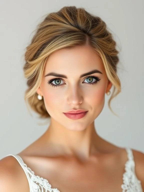 27 Breathtaking Summer Wedding Hairstyles: Find Your Perfect Bridal Look 25 A relaxed and textured messy bun with soft twists.
