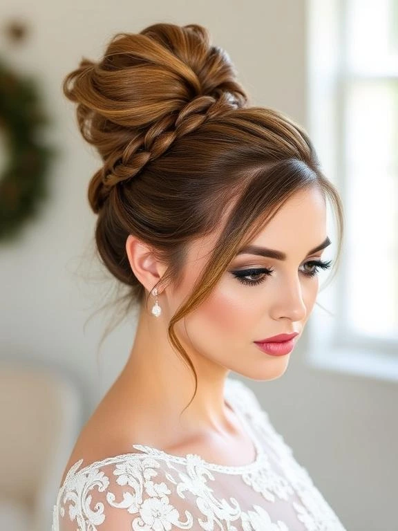 27 Breathtaking Summer Wedding Hairstyles: Find Your Perfect Bridal Look 26 Elegant Braided Ponytail