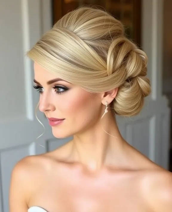 27 Breathtaking Summer Wedding Hairstyles: Find Your Perfect Bridal Look 6 Classic French twist updo for a timeless bridal look