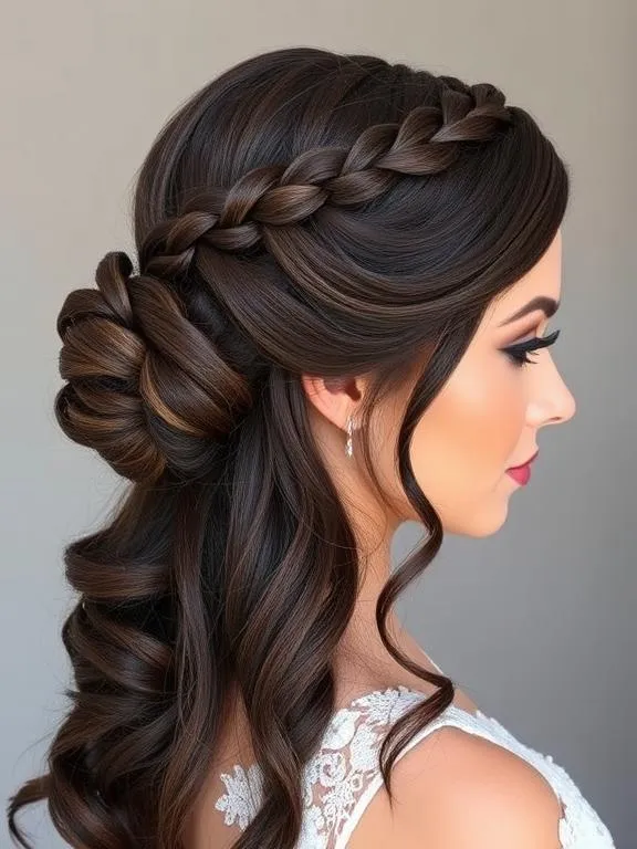 27 Breathtaking Summer Wedding Hairstyles: Find Your Perfect Bridal Look 8 Braided Crown Updo