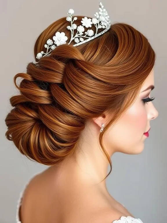 27 Breathtaking Summer Wedding Hairstyles: Find Your Perfect Bridal Look 9 Regal twisted halo updo with delicate detailing.