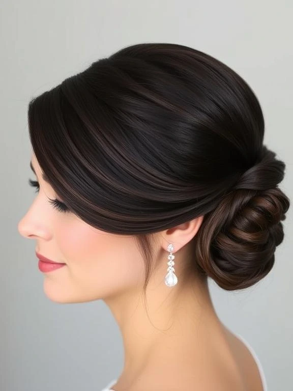 27 Breathtaking Summer Wedding Hairstyles: Find Your Perfect Bridal Look 10 Sleek low bun with a sophisticated side part.