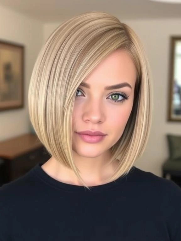27 Summer Hairstyles for Short Hair: Effortless and Stylish Looks for Warm Days 3 Sleek Side-Parted Bob
