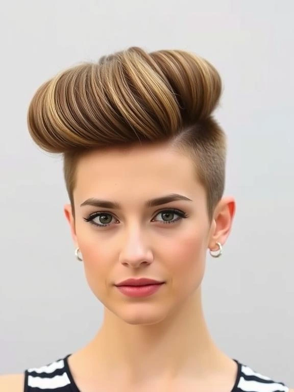 27 Summer Hairstyles for Short Hair: Effortless and Stylish Looks for Warm Days 25 Pompadour for Short Hair