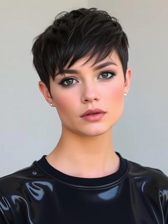 27 Summer Hairstyles for Short Hair: Effortless and Stylish Looks for Warm Days 27 Wet Look Pixie