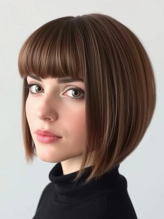 31 Chic Bob Hairstyles with Bangs Fresh Ideas for a Modern and Flattering Look 10 Bob with Baby Bangs