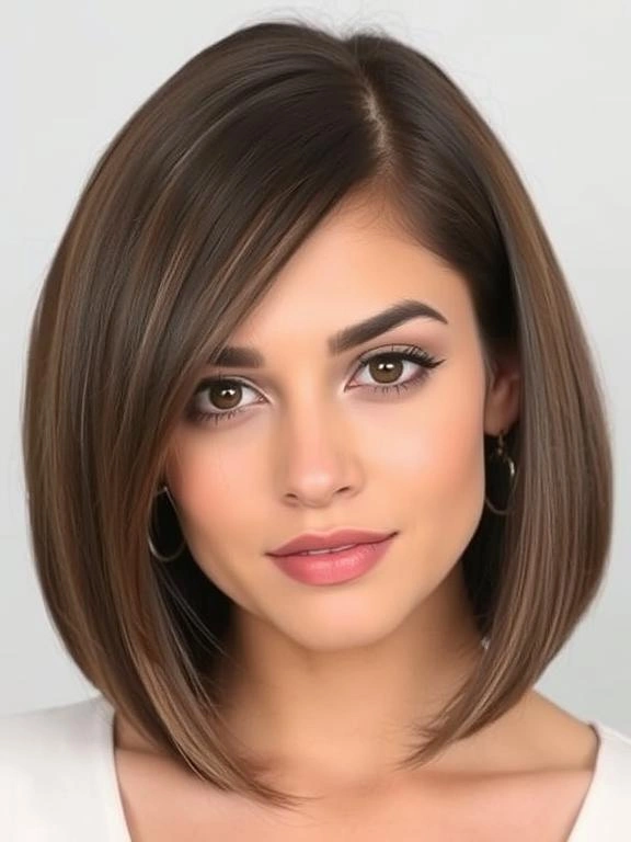 31 Chic Bob Hairstyles with Bangs Fresh Ideas for a Modern and Flattering Look 13 Bob with Side-Parted Bangs