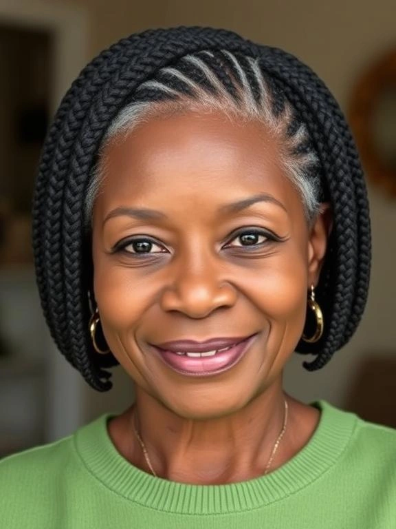 Braids for Black Women Over 50: 26 Gorgeous and Ageless Hairstyles to Try 15 Bob Braids