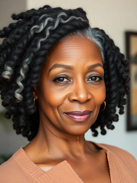 Braids for Black Women Over 50: 26 Gorgeous and Ageless Hairstyles to Try 16 Nubian Twists