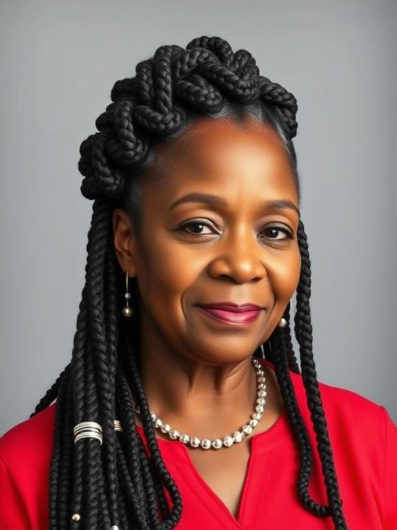 Braids for Black Women Over 50: 26 Gorgeous and Ageless Hairstyles to Try 17 Bantu Knots with Braids