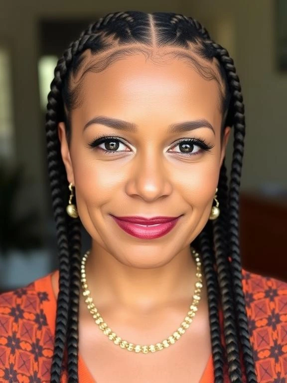 Braids for Black Women Over 50: 26 Gorgeous and Ageless Hairstyles to Try 3 Cornrows